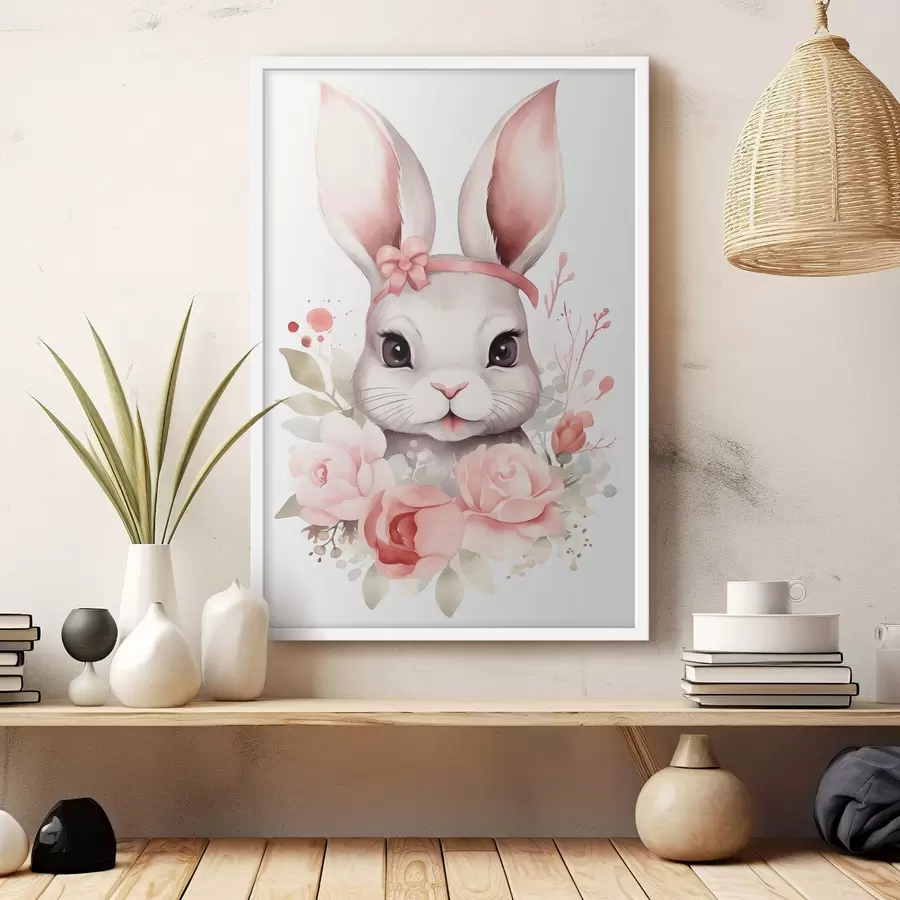Fototapetai Akvarelinis kiškis f44387