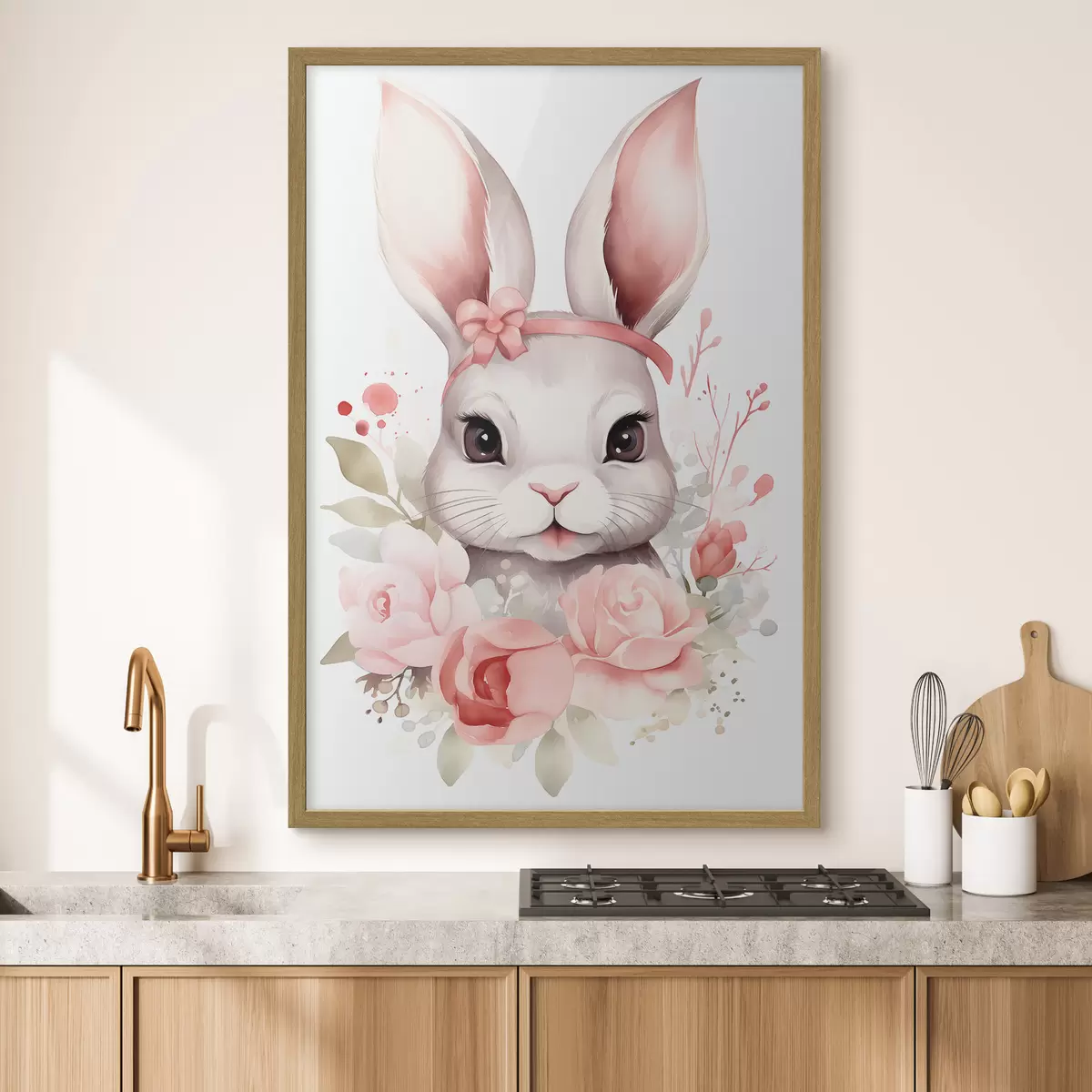 Plakatas Akvarelinis kiškis f44387