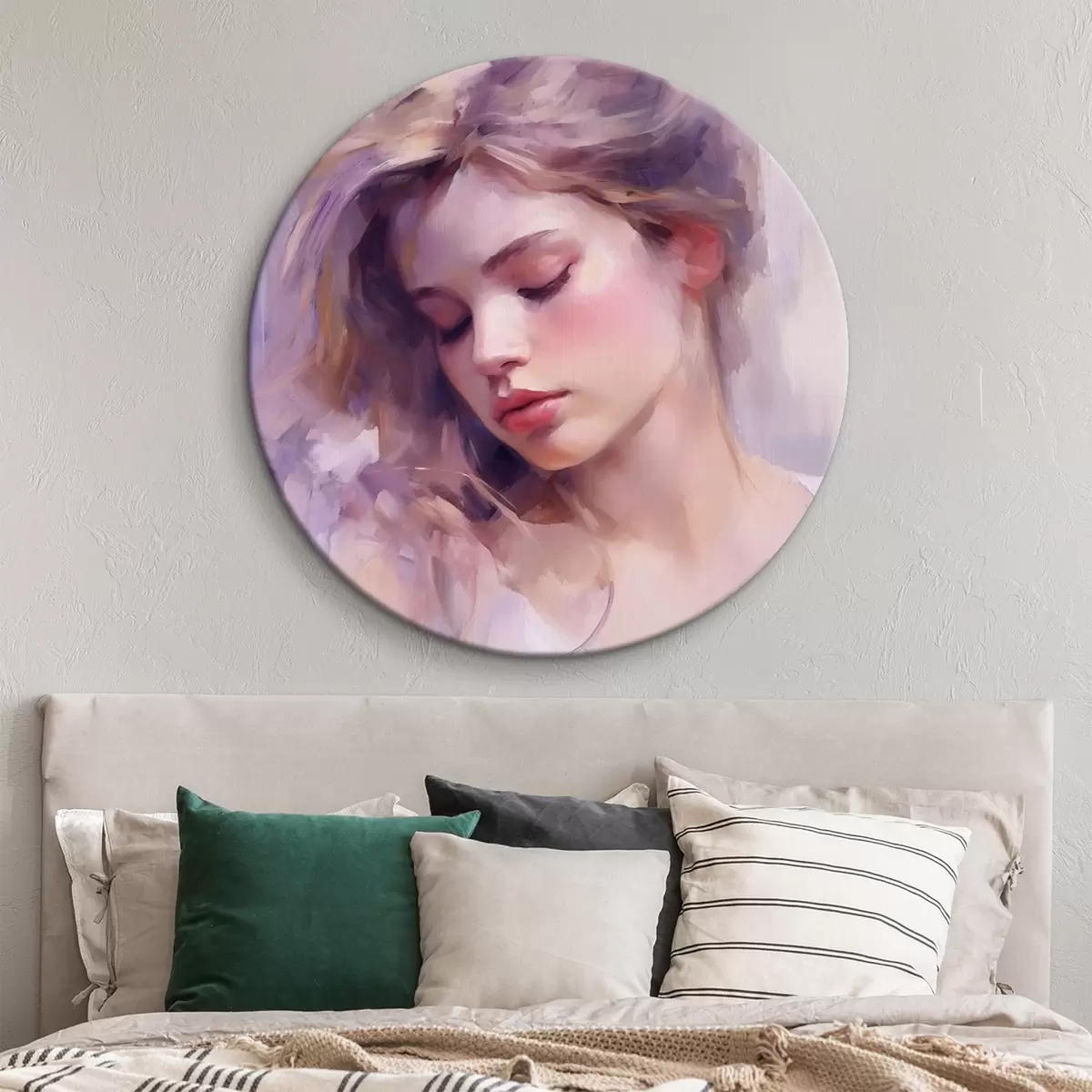 Apvalūs paveikslai Mergina r44267
