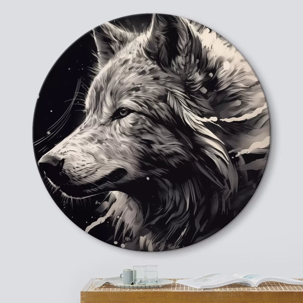 Apvalūs paveikslai Wolf r44271