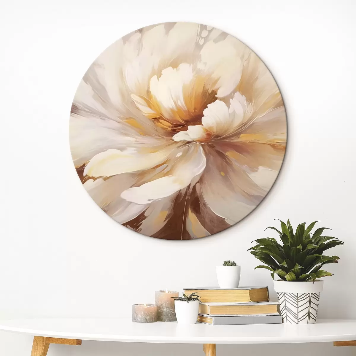 Apvalūs paveikslai Didelė gėlė r44274