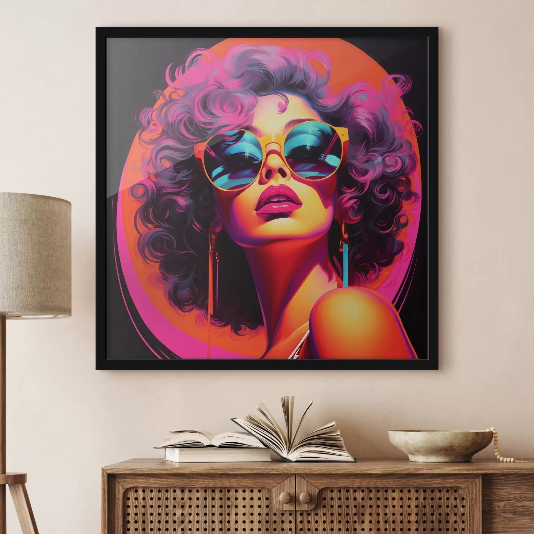 Fototapetai Stilinga moteris su akiniais nuo saulės f44335