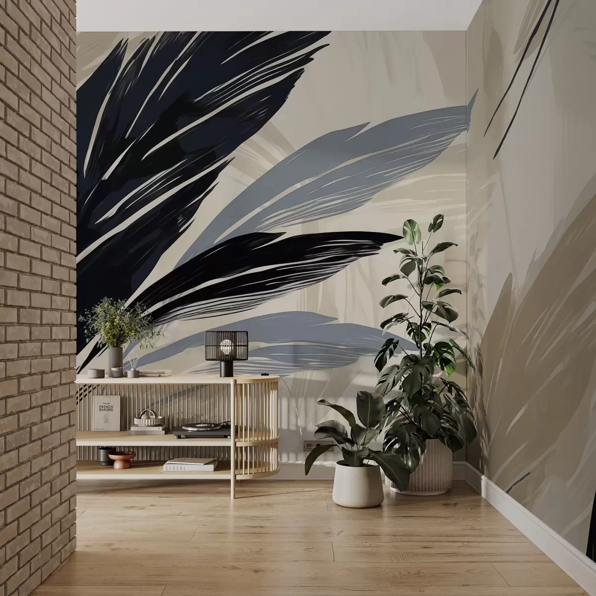 Fototapetai Abstrakčios įvairiaspalvės plunksnos w04037v2