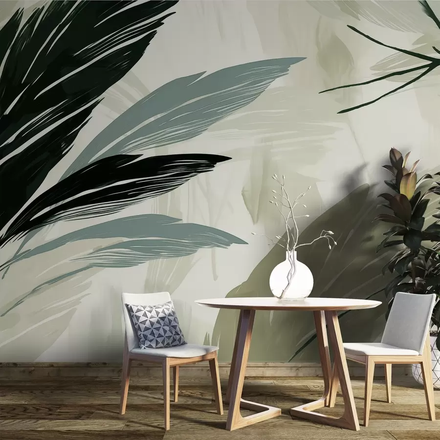 Fototapetai Abstrakčios įvairiaspalvės plunksnos w04037v3