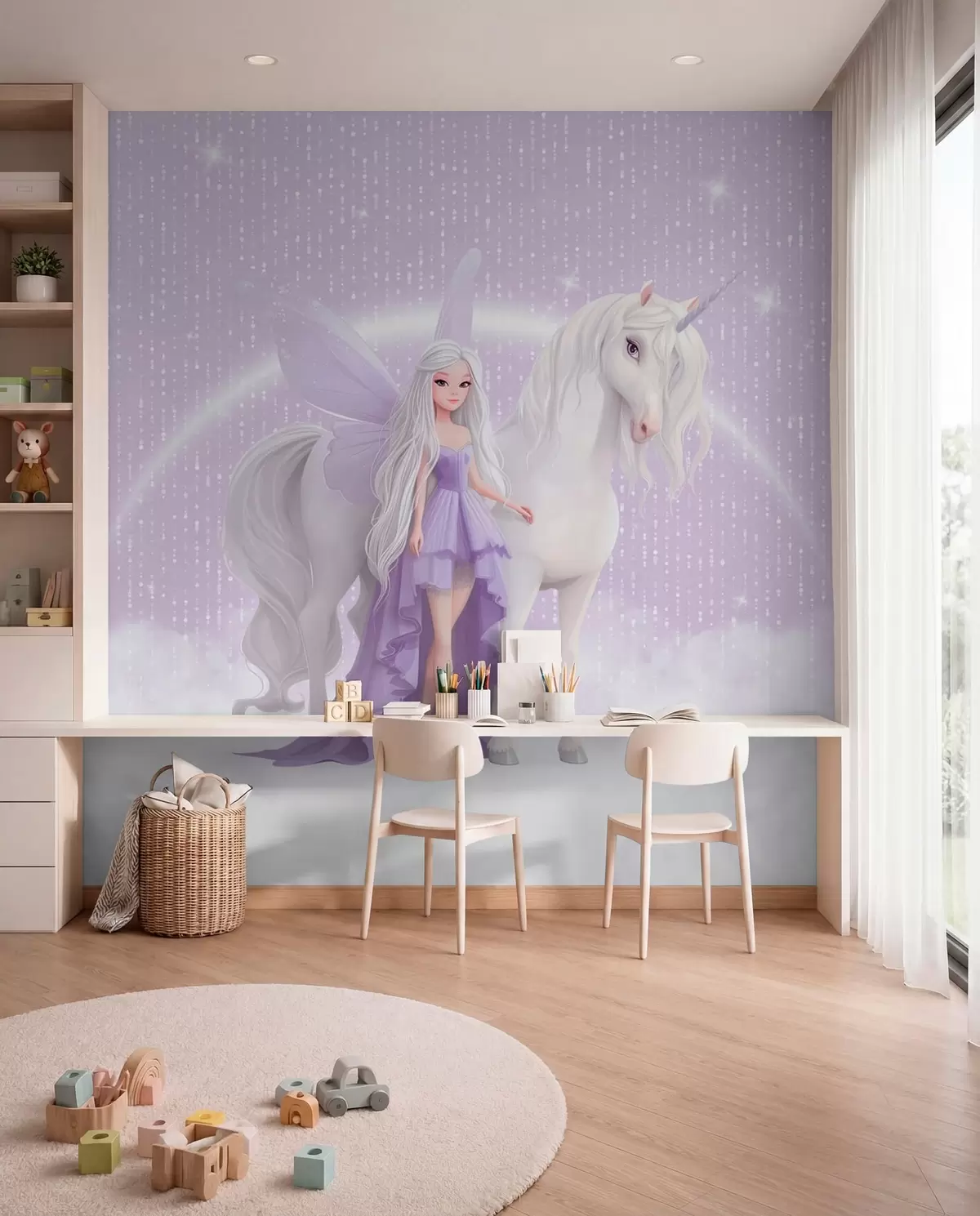 Fototapetai Vienaragis žvaigždžių šviesoje w03527