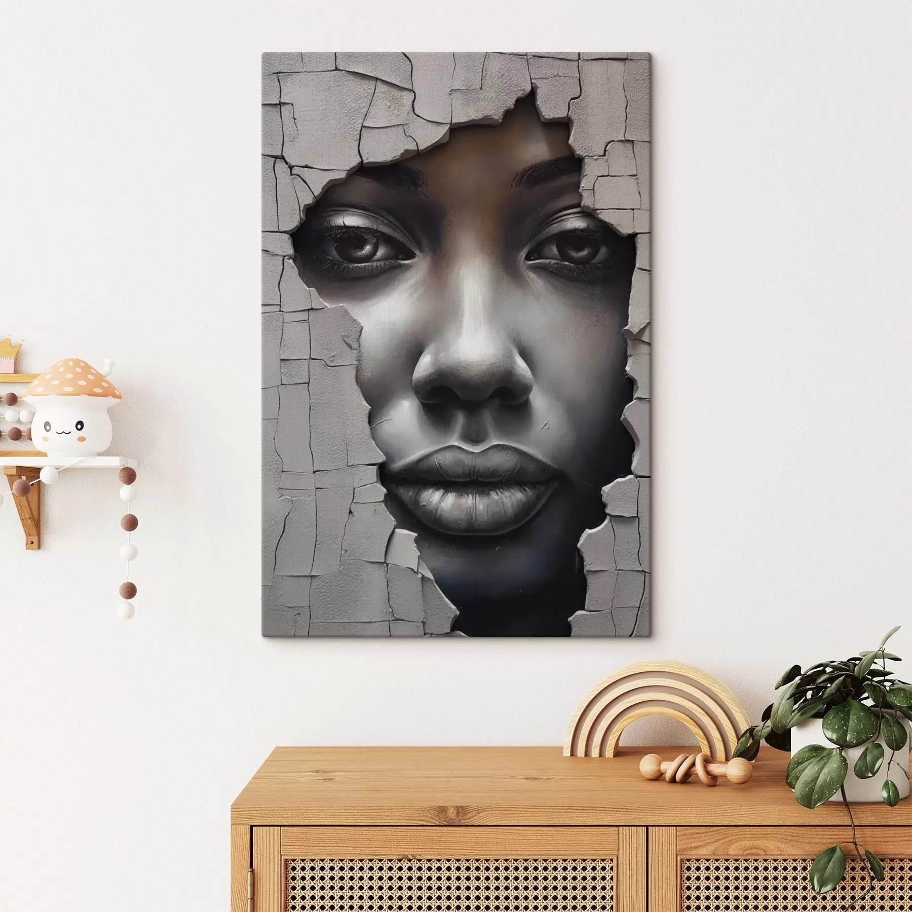 Paveikslėlis Veidas sienos plyšiuose s44495