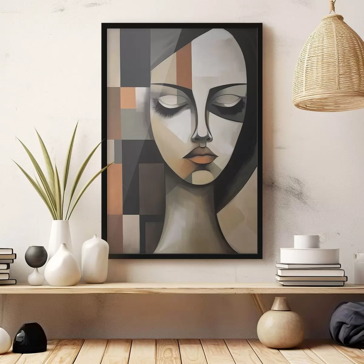 Plakatas Geometrinis veidas f44491