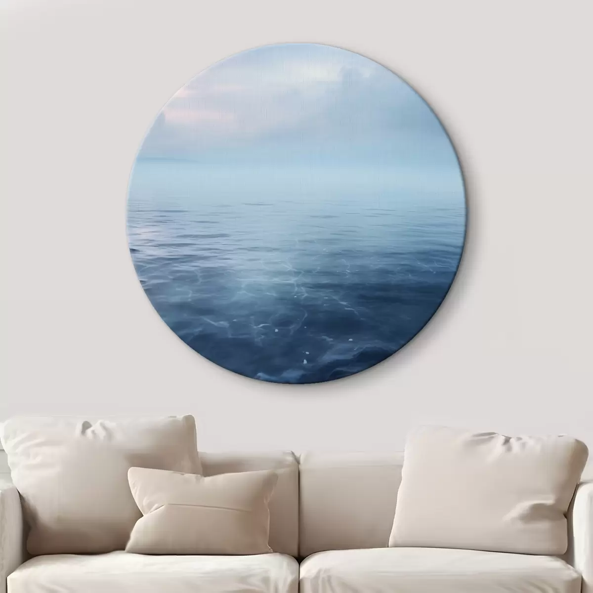 Apvalūs paveikslai Rytas virš vandens r44526