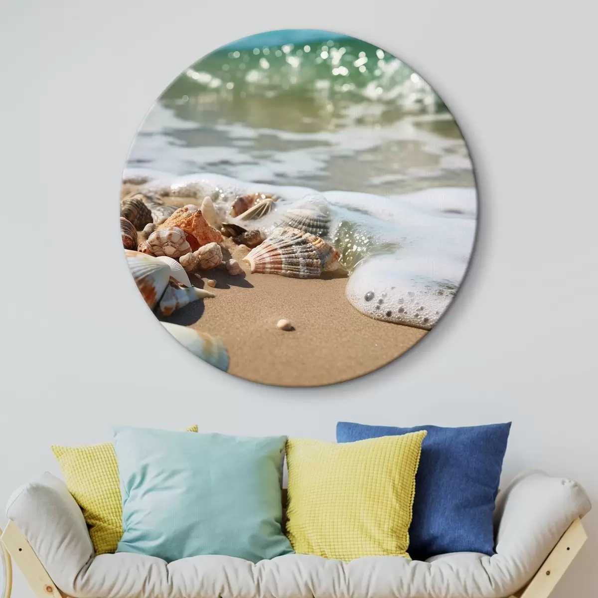 Apvalūs paveikslai Kriauklės ir putos r44527