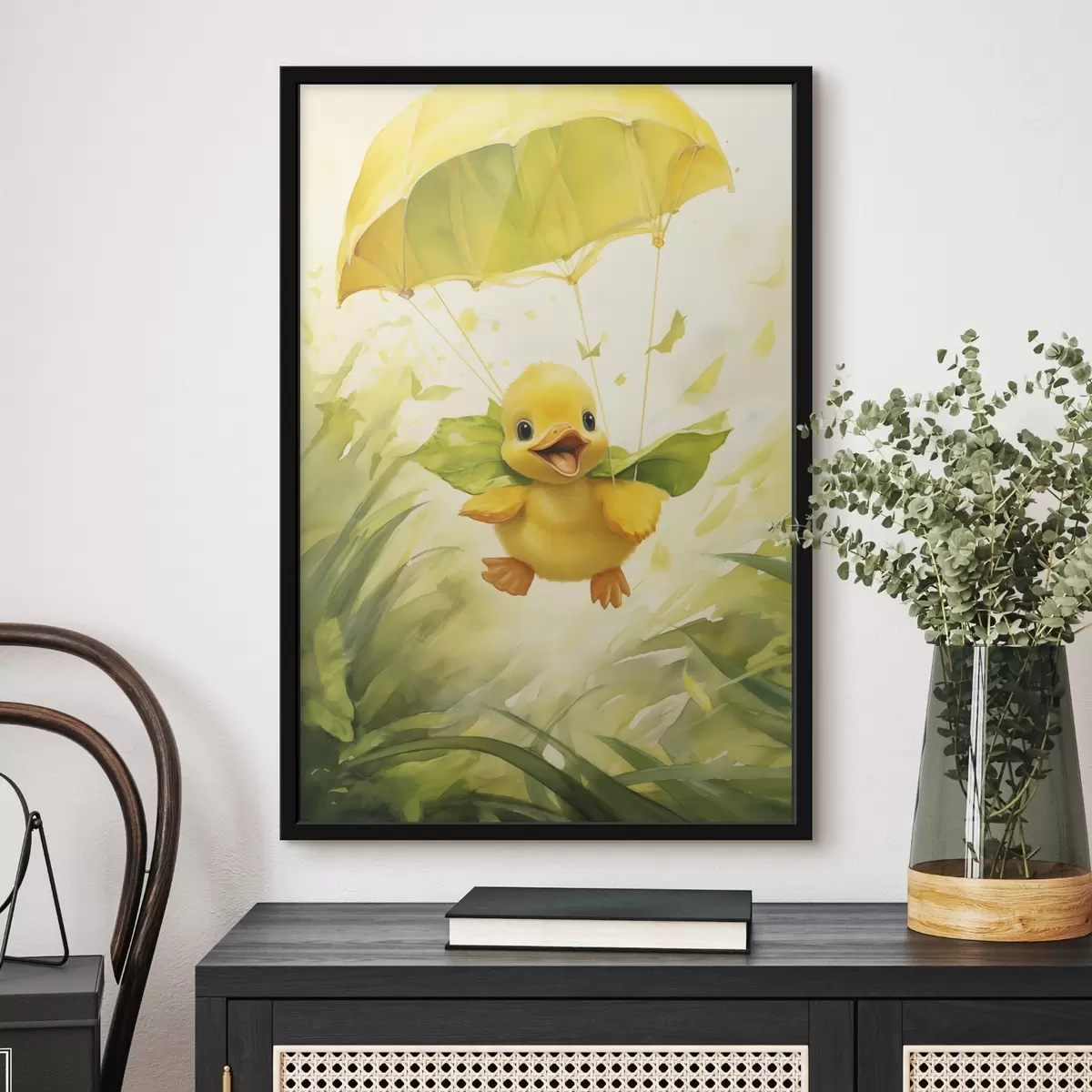 Plakatas Ančiukas su parašiutu f44529