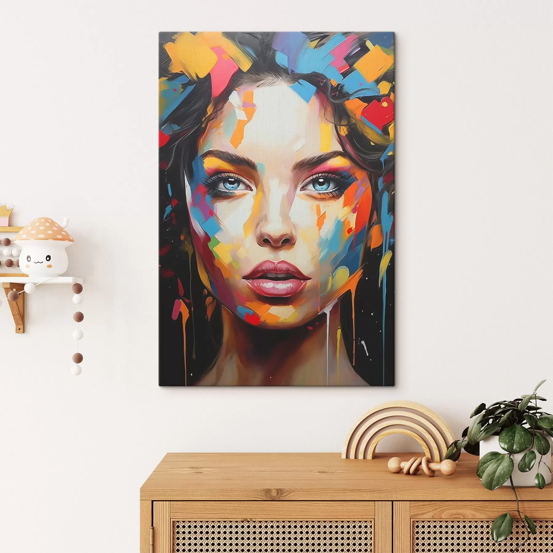 Paveikslėlis Mergina dažais s44566