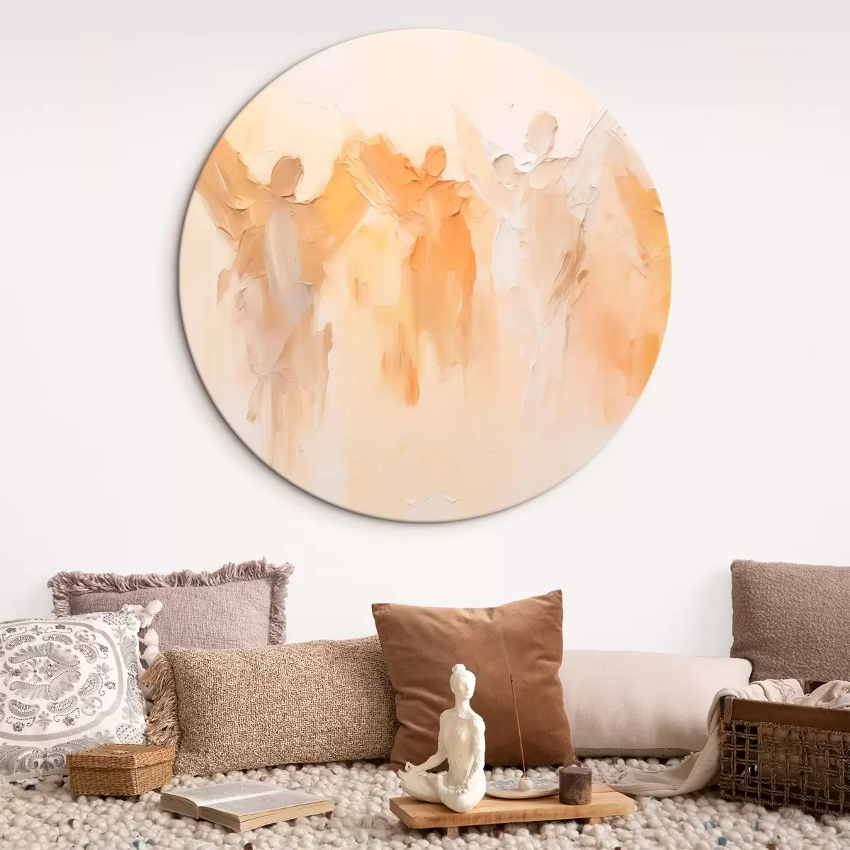Apvalūs paveikslai Angelai abstraktas r44595