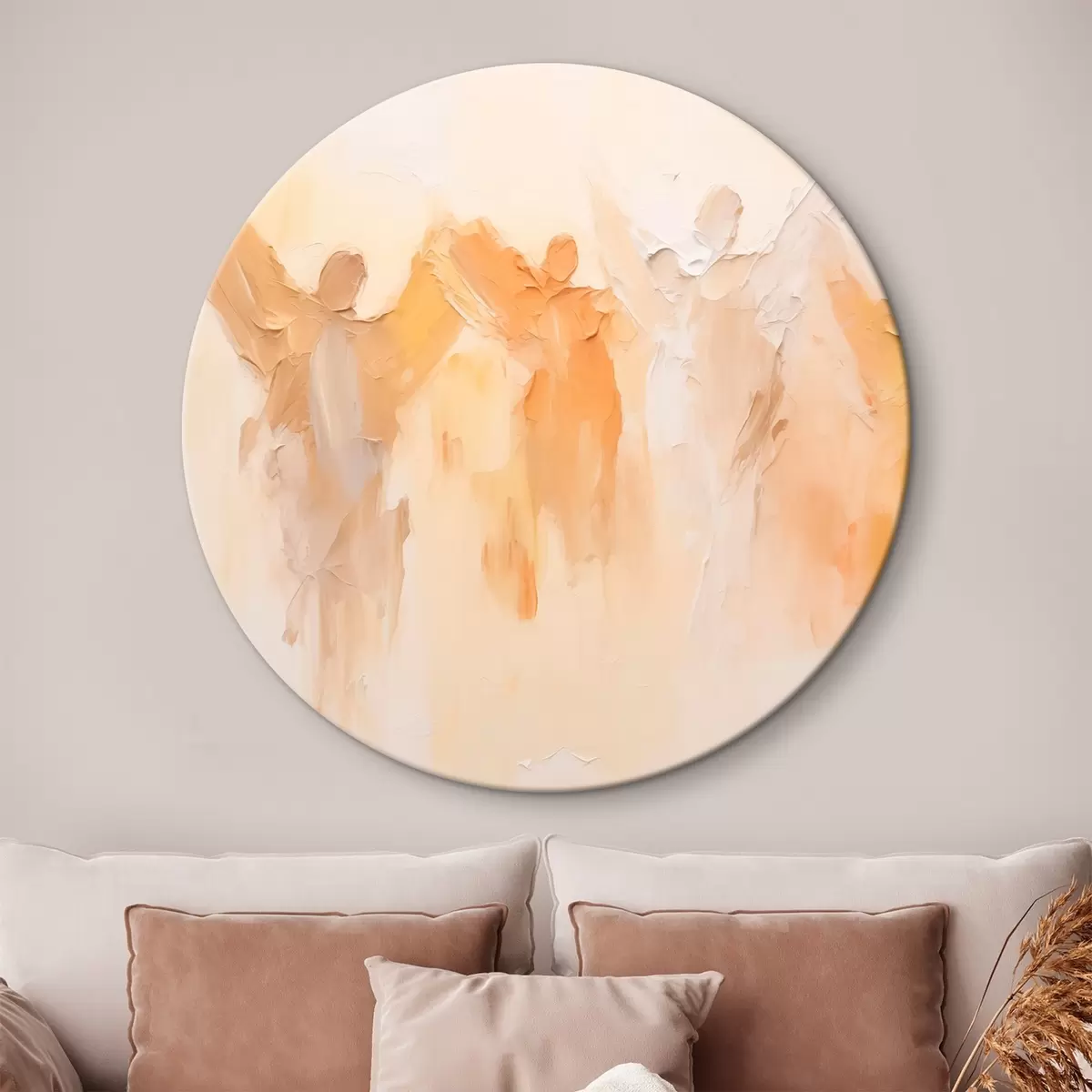 Apvalūs paveikslai Angelai abstraktas r44595