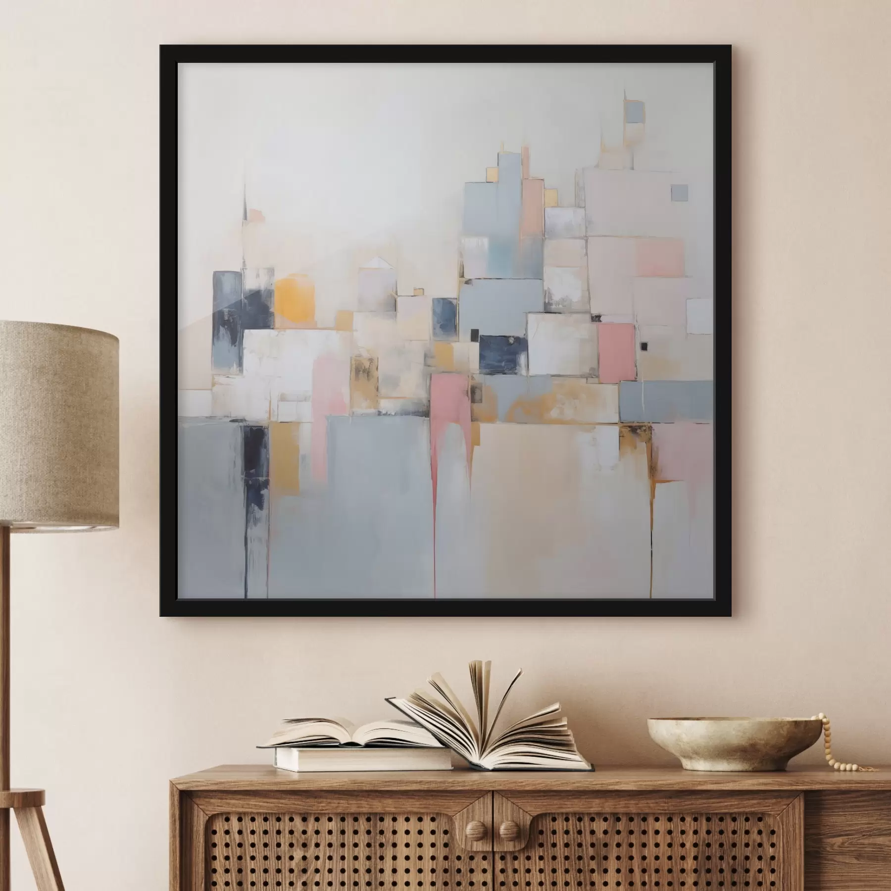 Fototapetai Abstrakti miesto imitacijos tapyba f44638