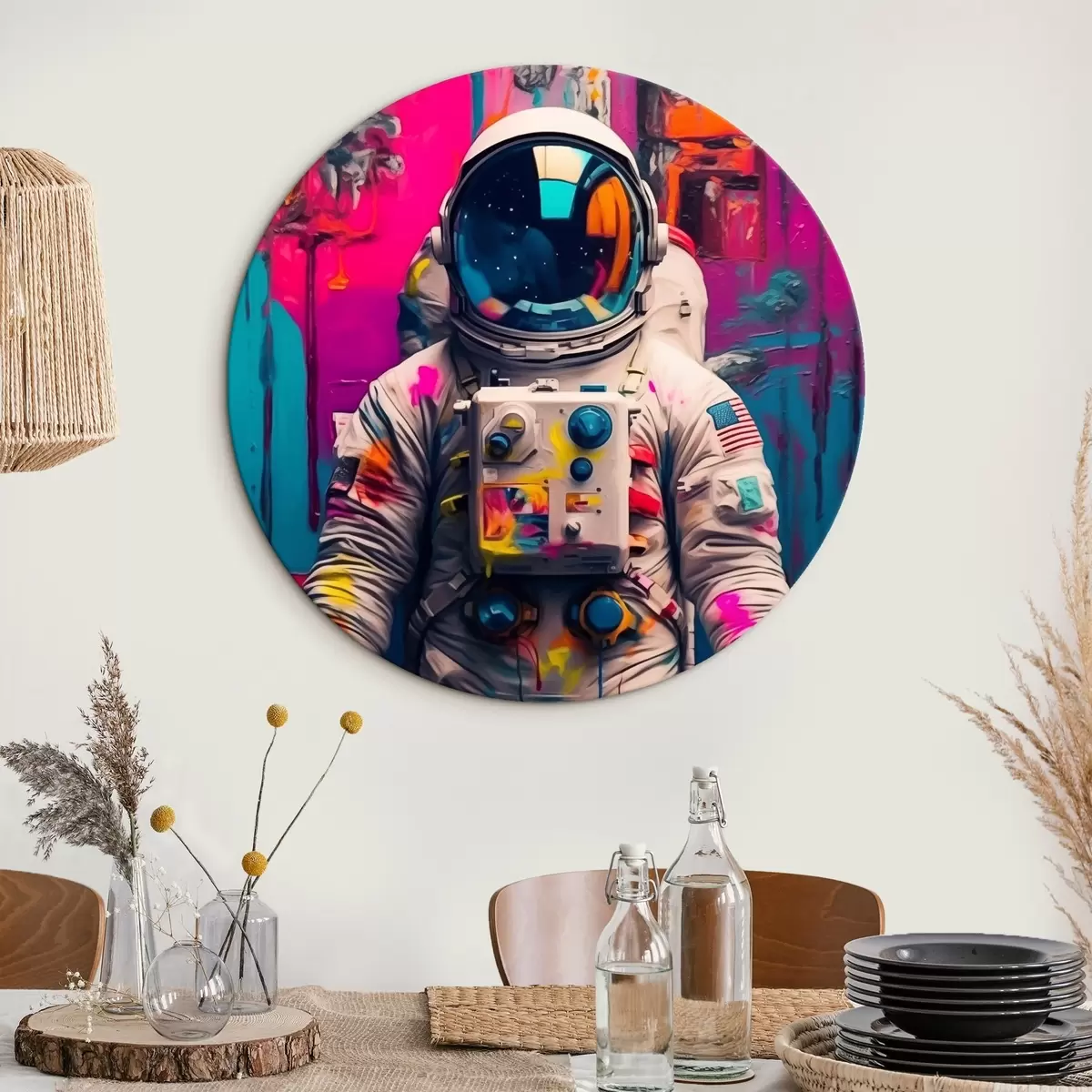 Apvalūs paveikslai Astronautas r44632