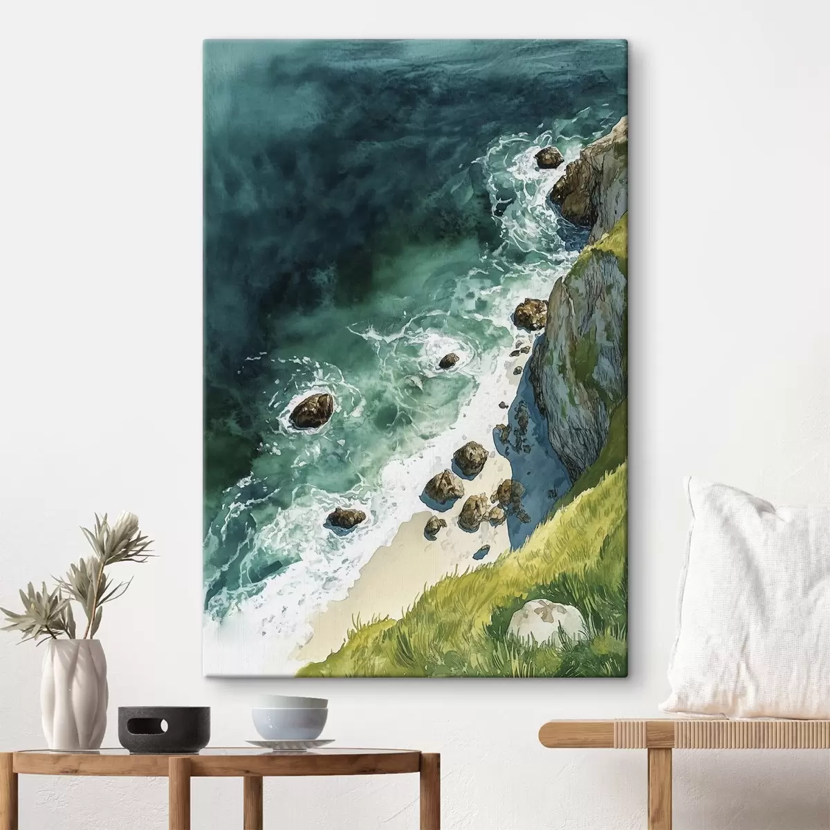 Paveikslėlis Akvamarino spalvos vanduo, vandenynas, uolos, Portugalija s44617