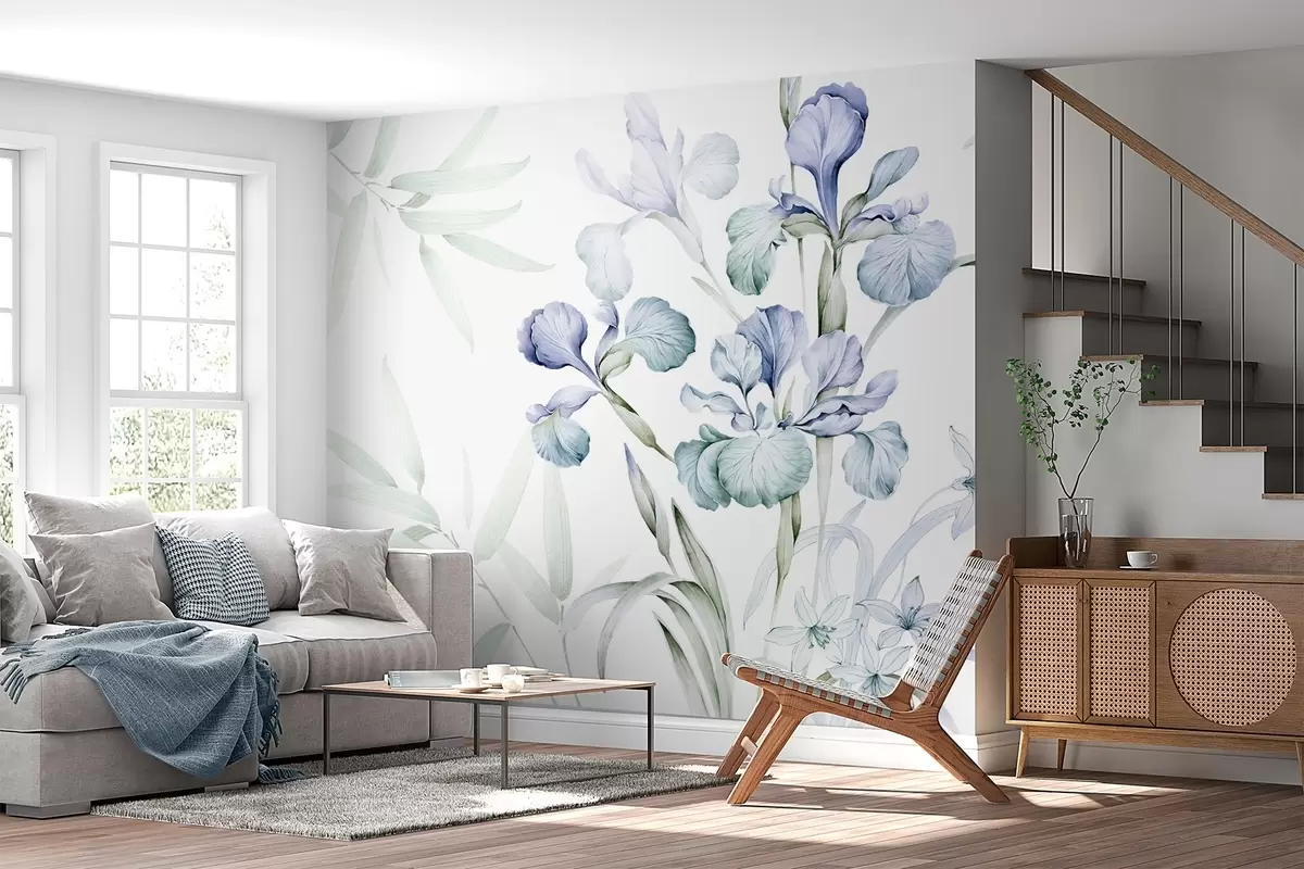 Fototapetai Švelnios akvarelės imitacijos vaivorykštės w03955