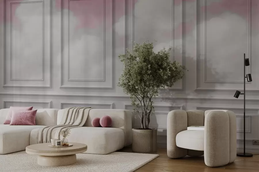 Fototapetai Liejimo imitacija su erdviais debesimis w04110v2