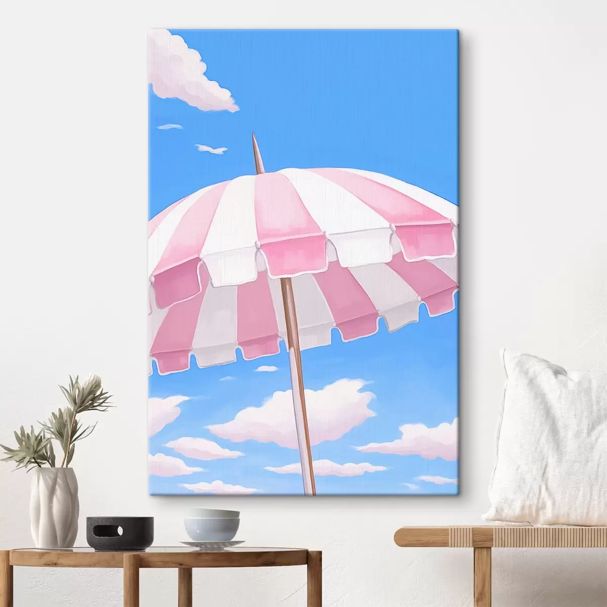 Paveikslėlis Rožinis paplūdimio skėtis s44740