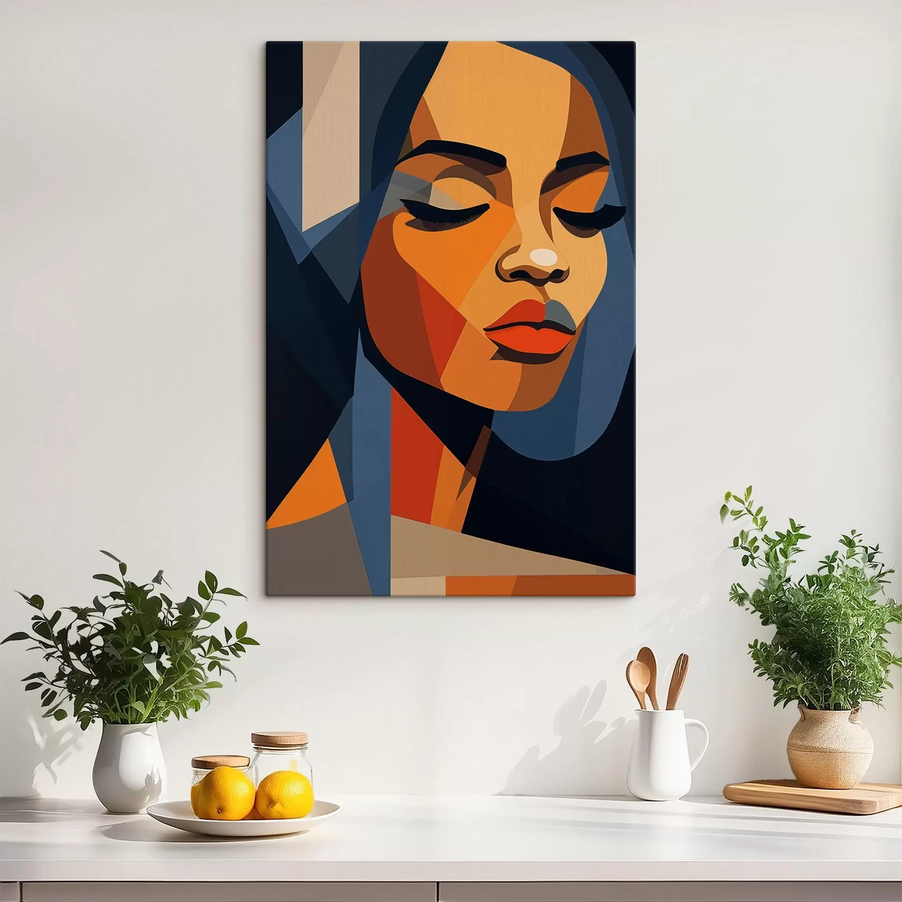 Paveikslėlis Grafinis portretas užmerktomis akimis s44760