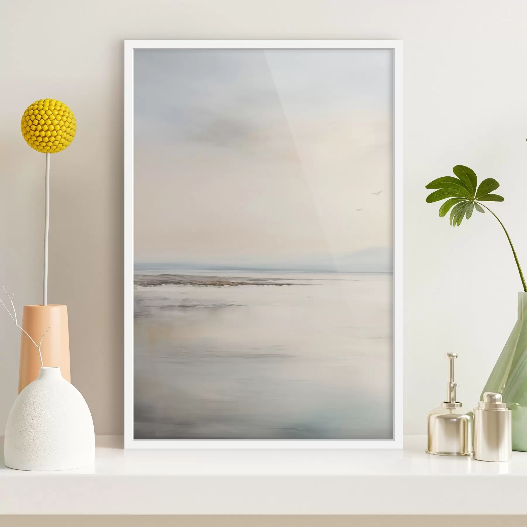 Fototapetai Pastelinė jūra su horizontu f44746