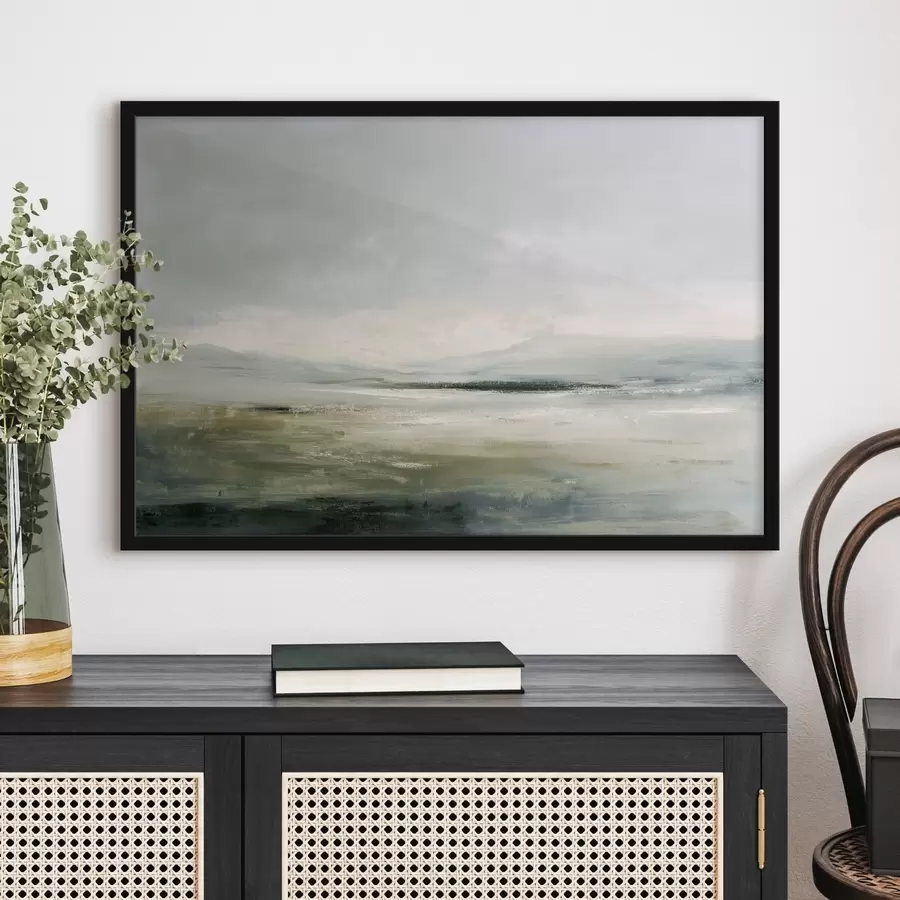 Fototapetai Minimalistinis kraštovaizdis su rūku f44756