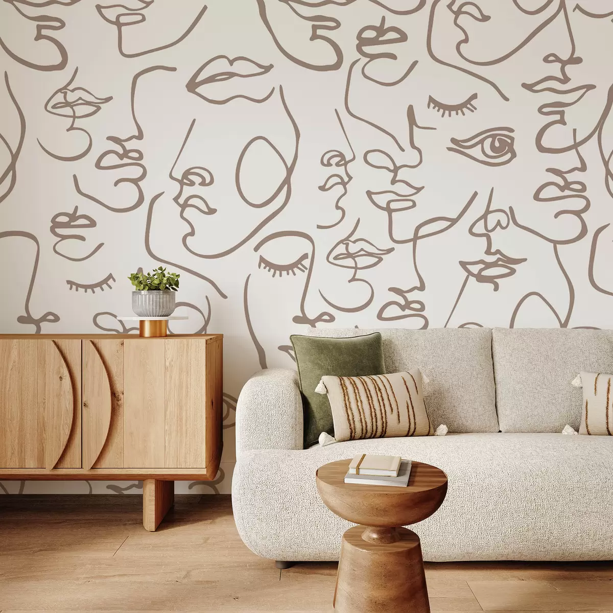 Fototapetai Abstraktūs veidai w04121v1