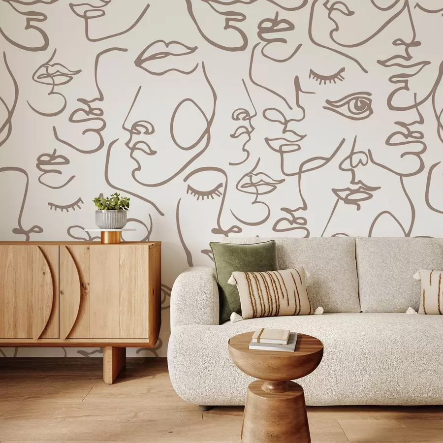 Fototapetai Abstraktūs veidai w04121v1