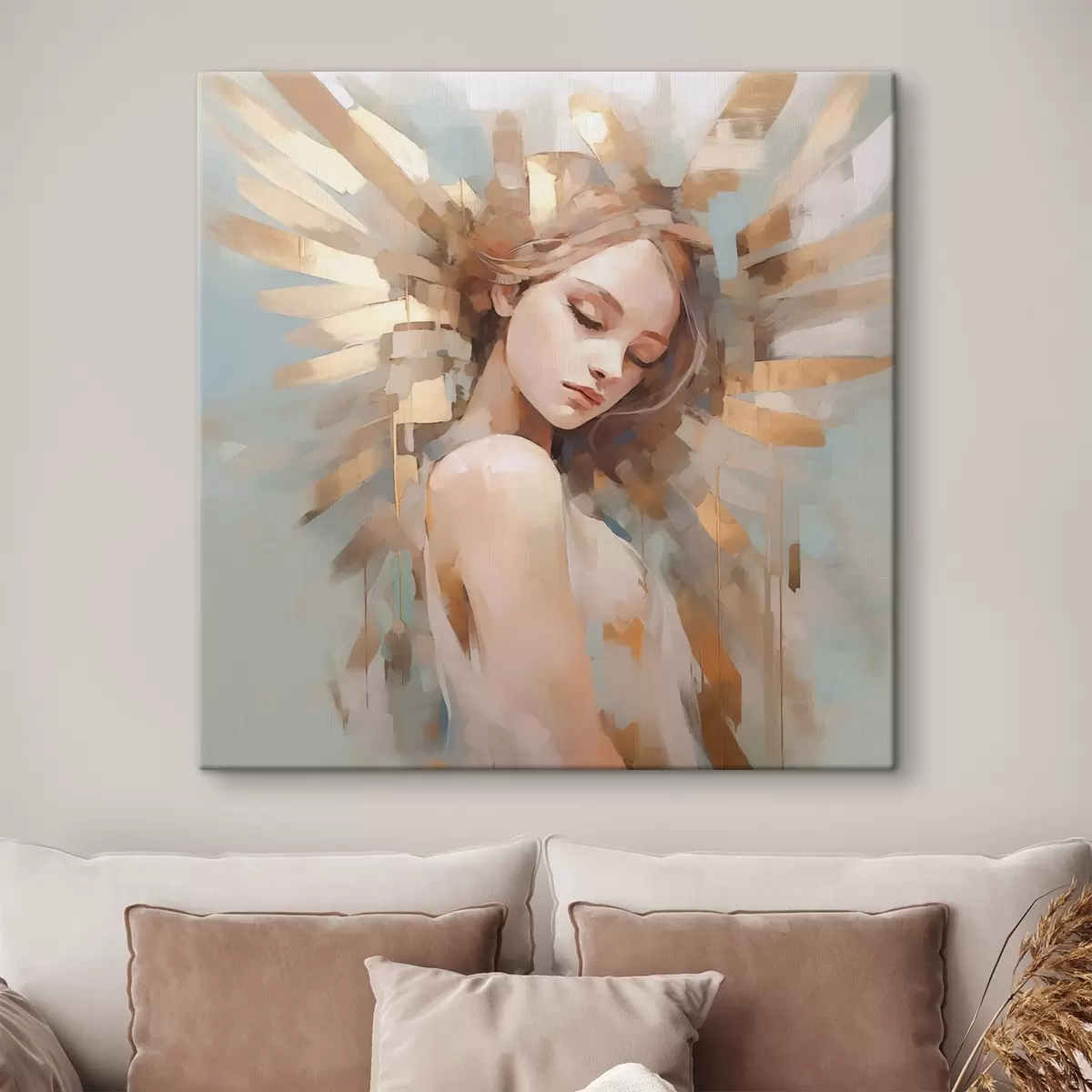 Paveikslėlis Abstraktus portretas, imituojantis tapybą s44774