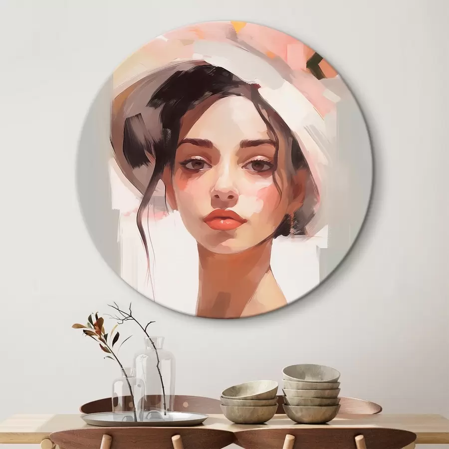 Paveikslėlis Mergina su skrybėle imituoja paveikslą r44778