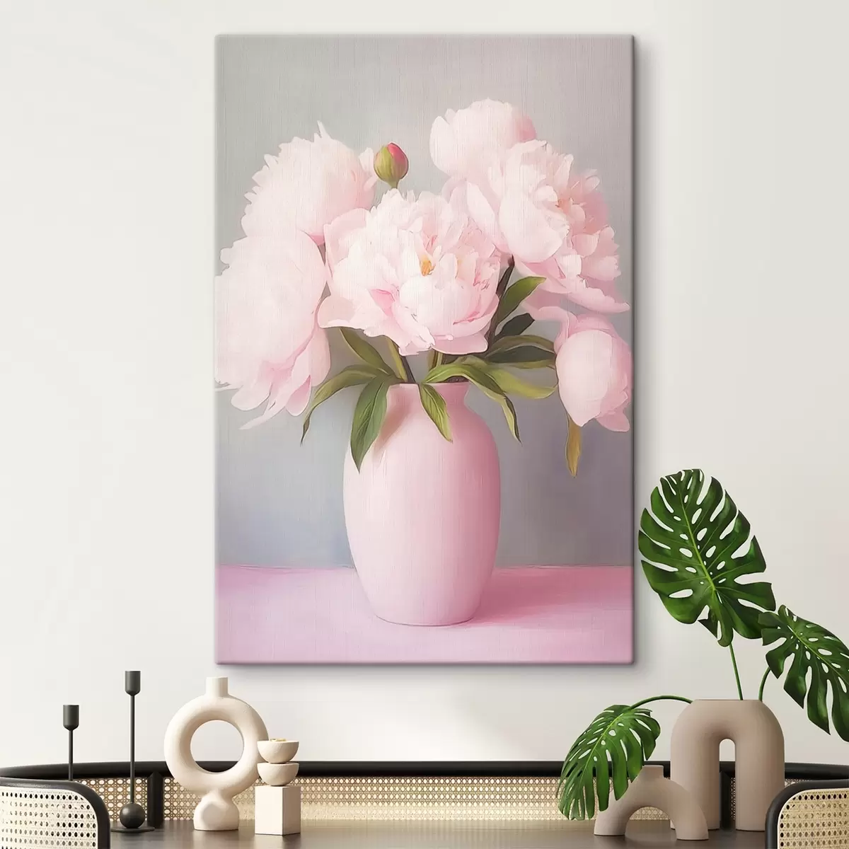 Paveikslėlis Bijūnai rožinėje vazoje s44809