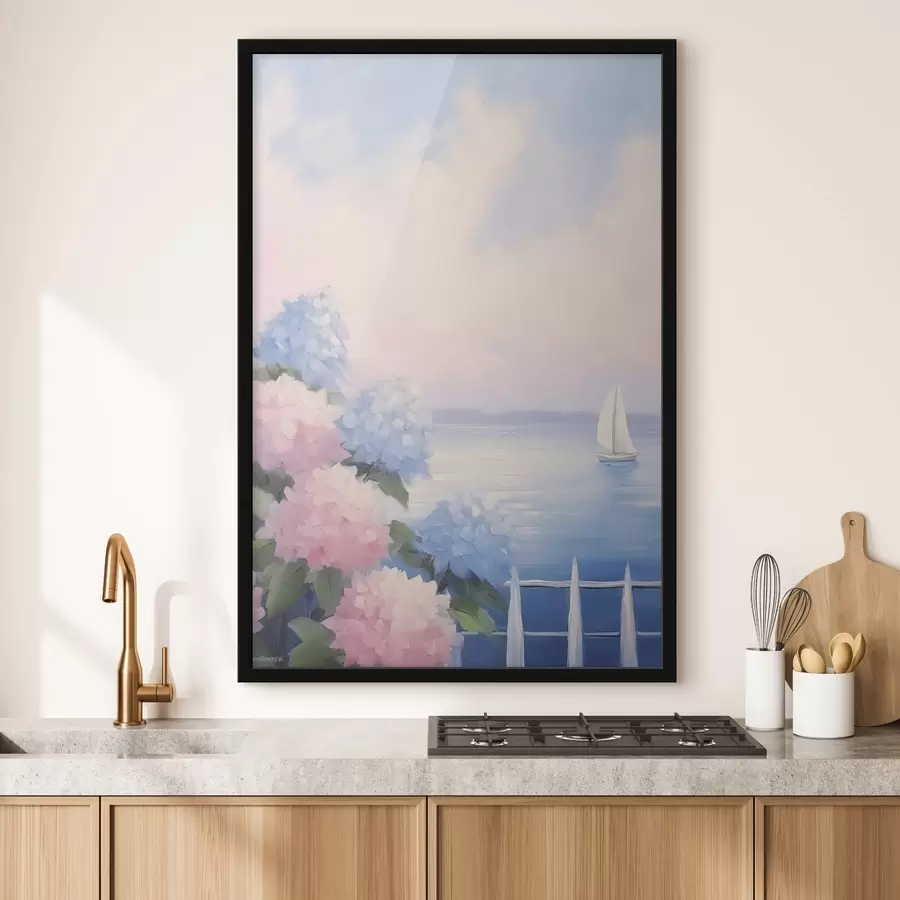 Fototapetai Hortenzijų krūmai f44805