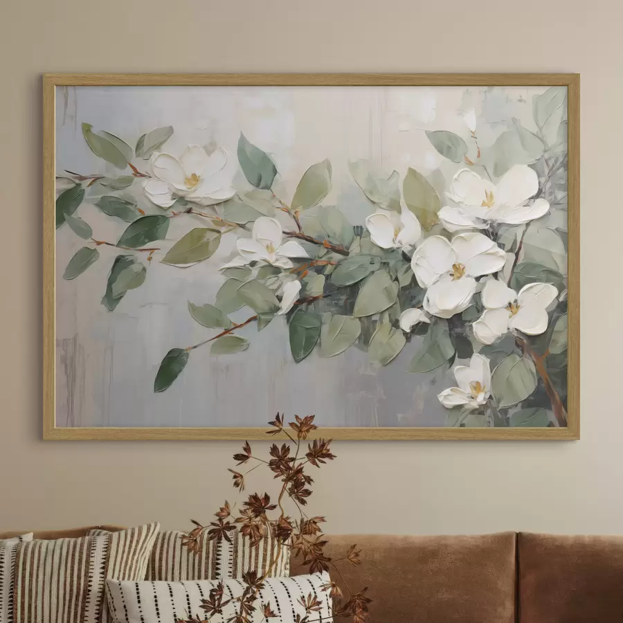 Fototapetai Magnolija švelnioje žalumoje f44853