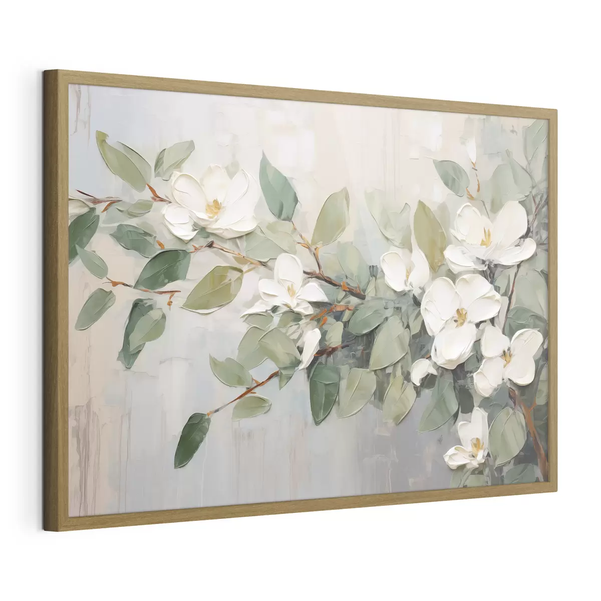 Plakatas Magnolija švelnioje žalumoje f44853