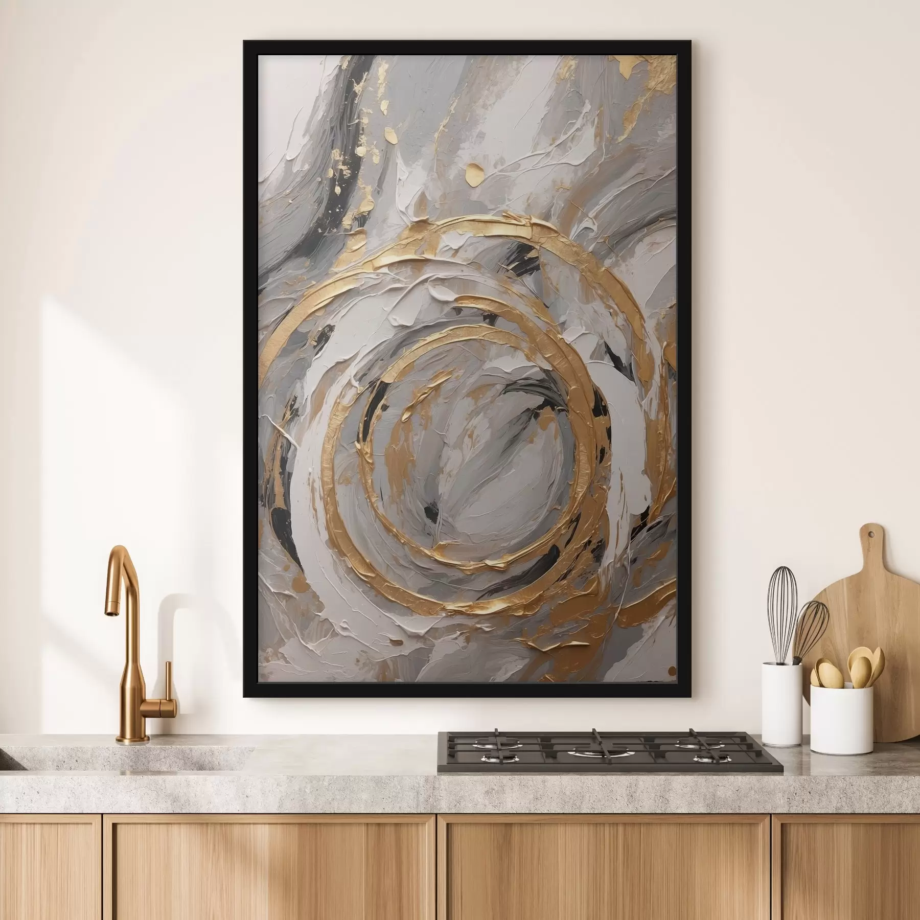 Fototapetai Abstrakti tekstūra su apskritimais ir pastelinėmis spalvomis f44876