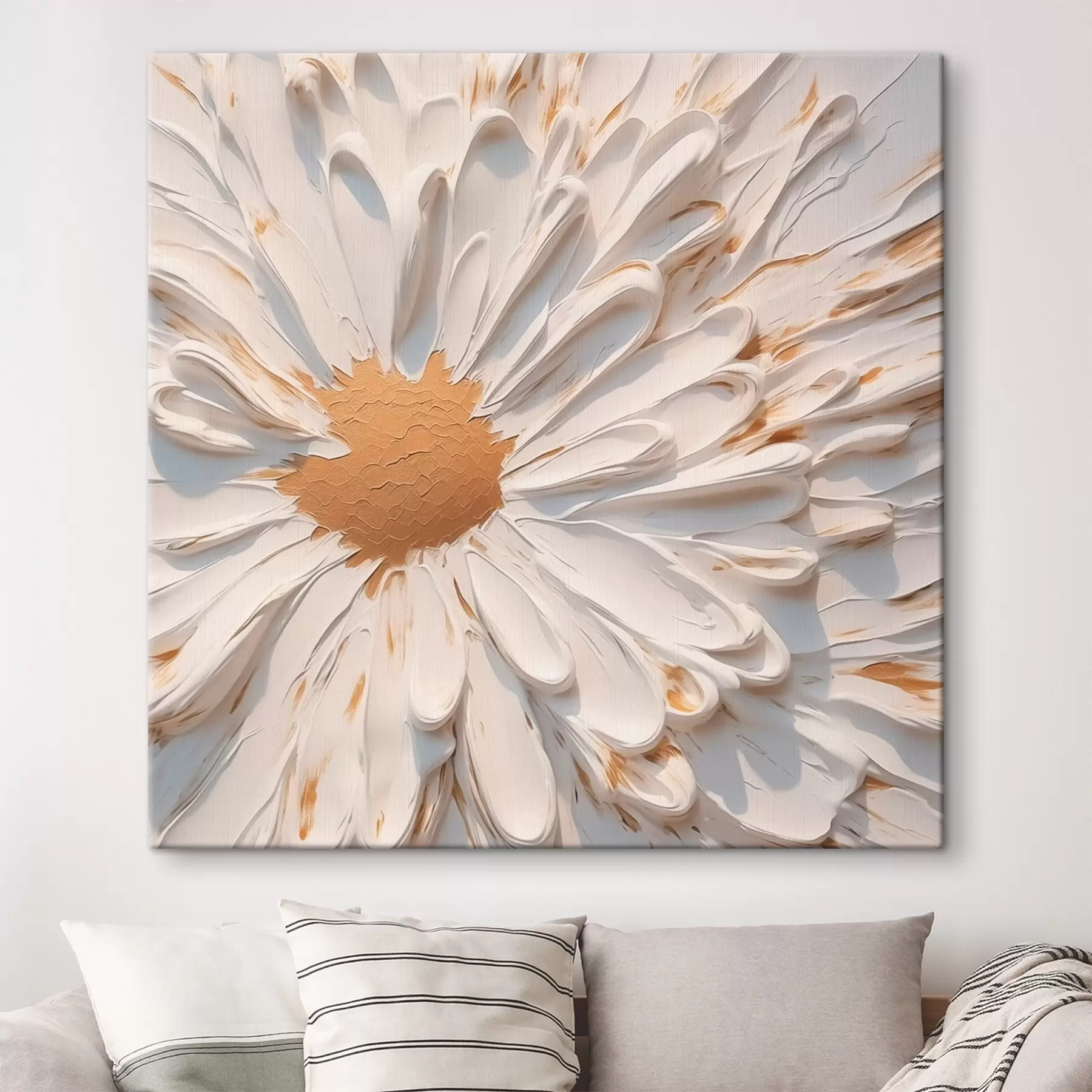 Paveikslėlis Ramunėlių imitacijos tapyba s44816