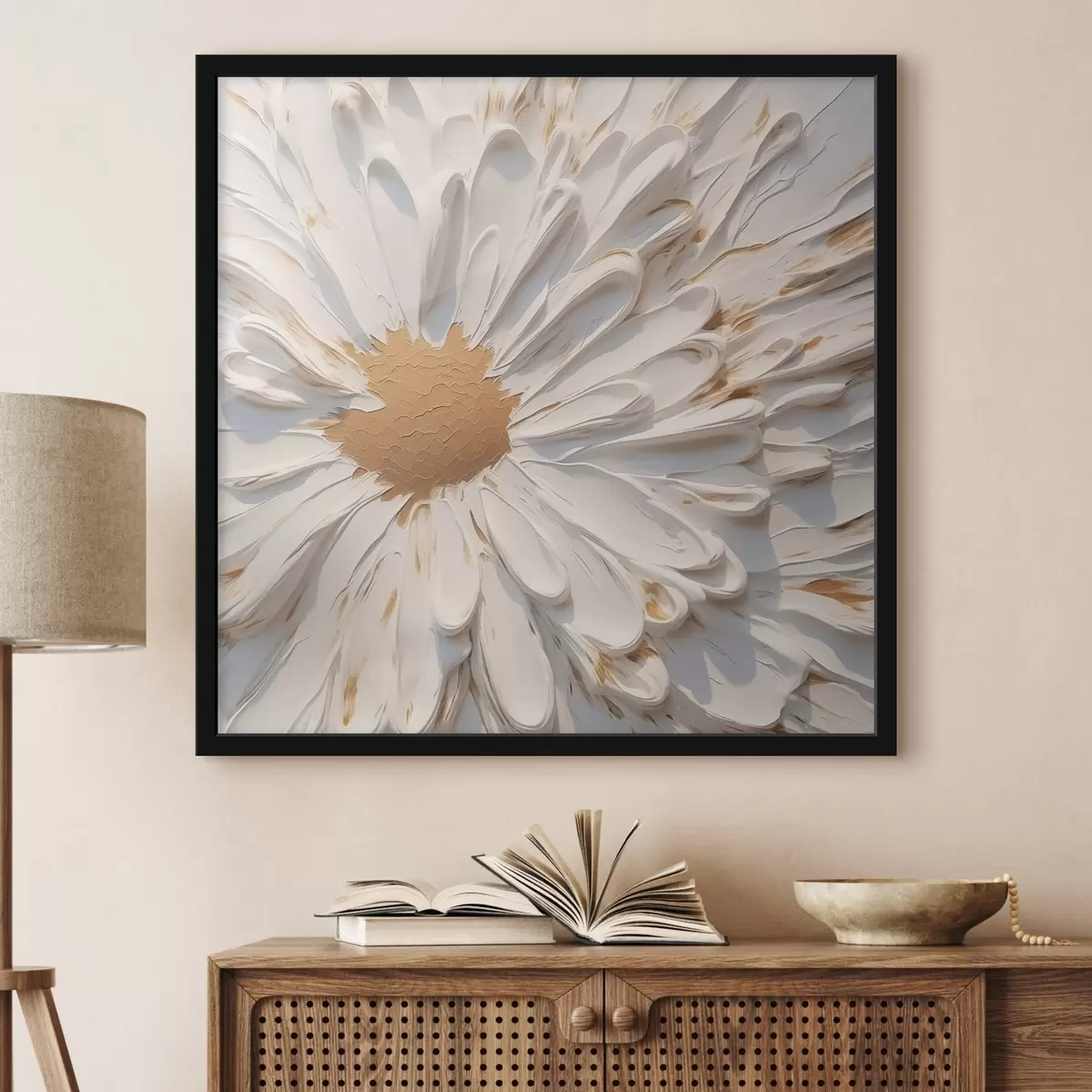 Plakatas Ramunėlių imitacijos tapyba f44816