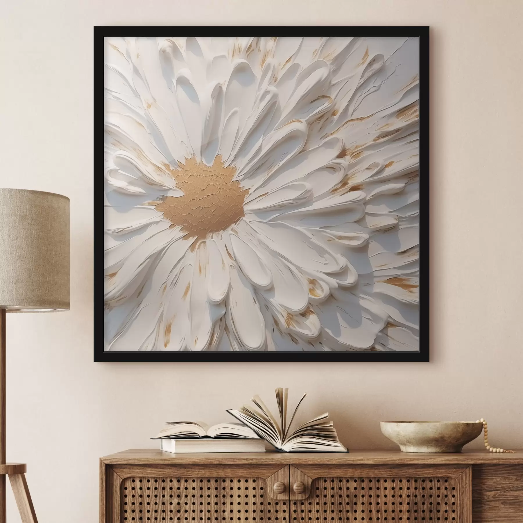 Fototapetai Ramunėlių imitacijos tapyba f44816