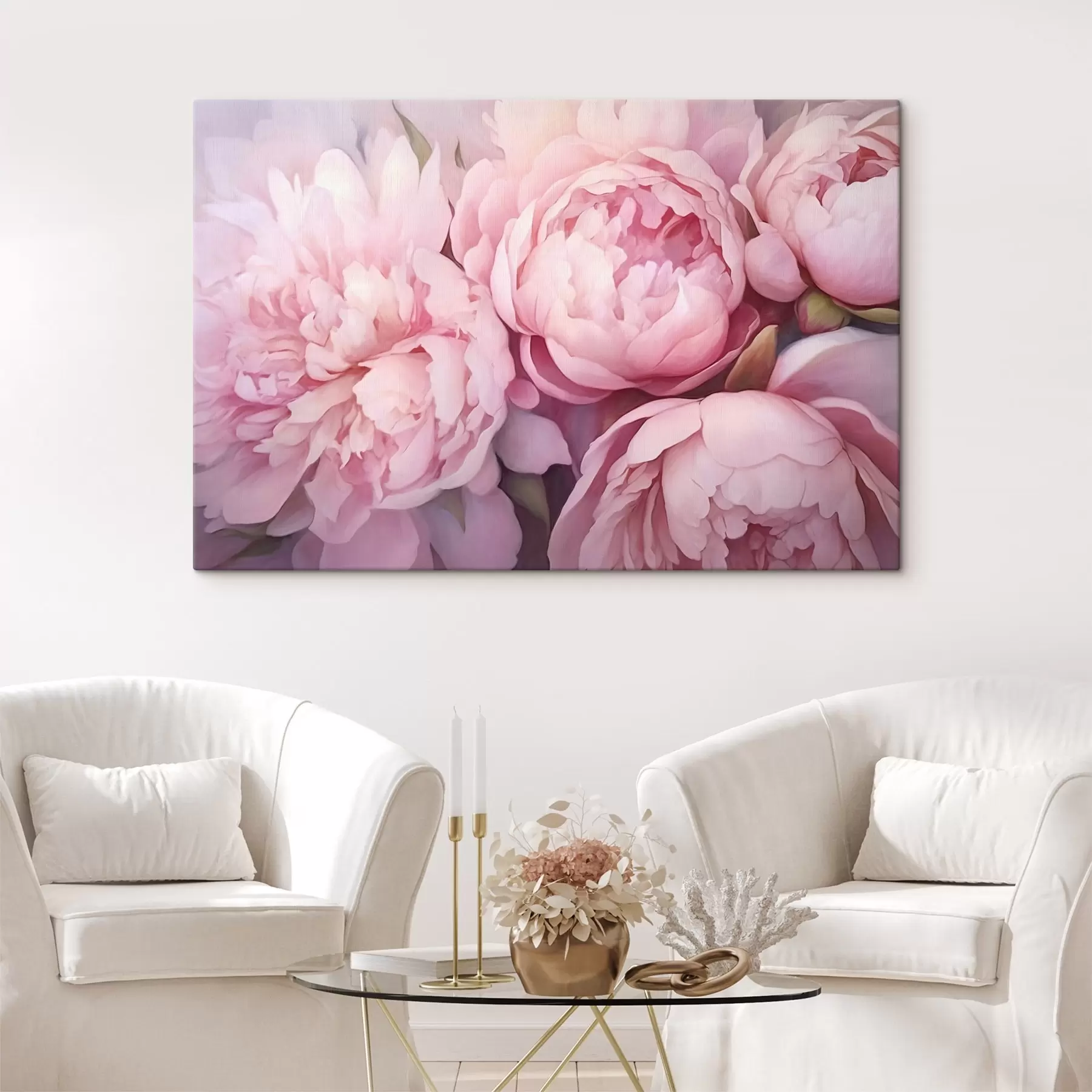 Fototapetai Rožiniai bijūnai s44908