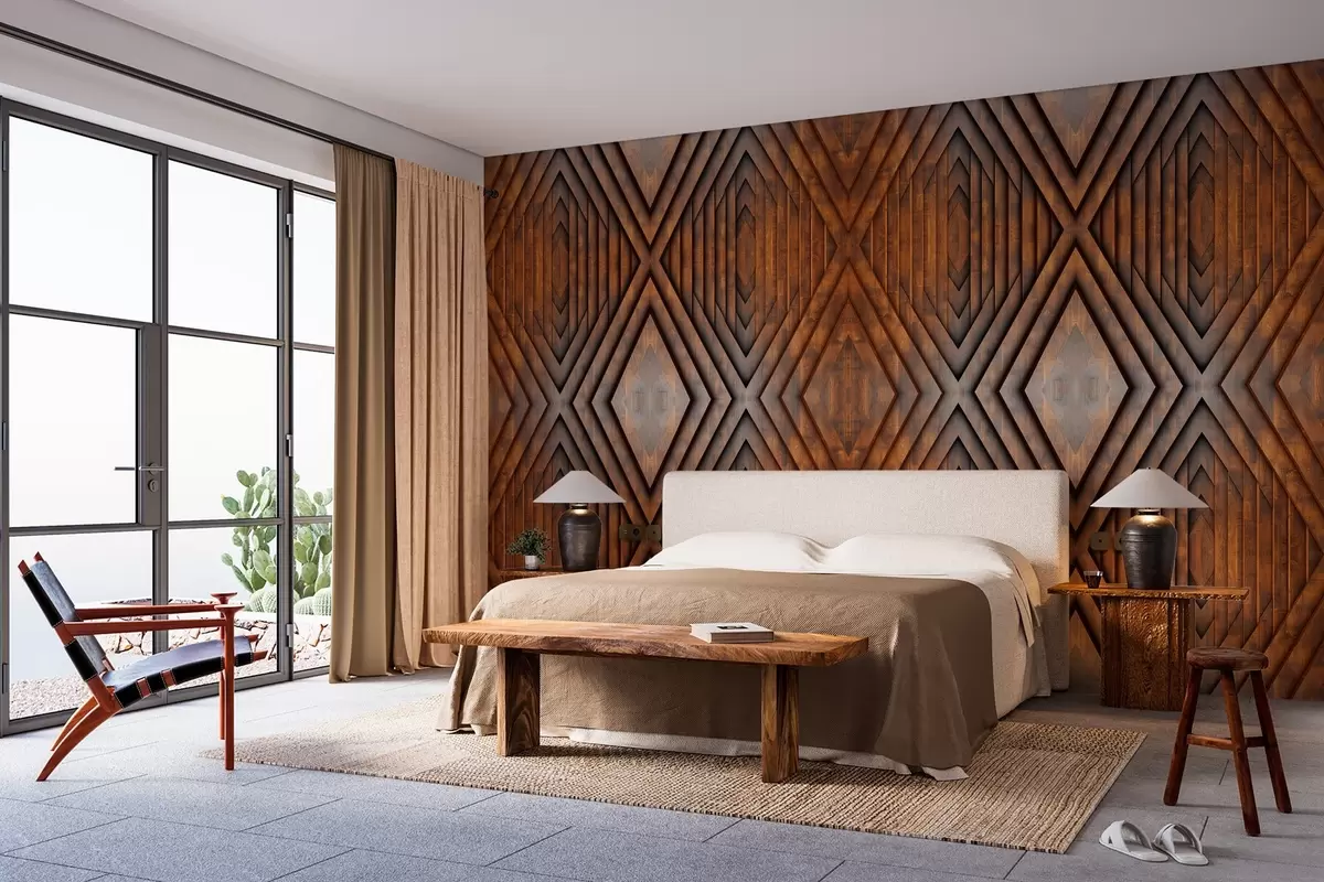 Fototapetai medinių plokščių imitacija w04168v1