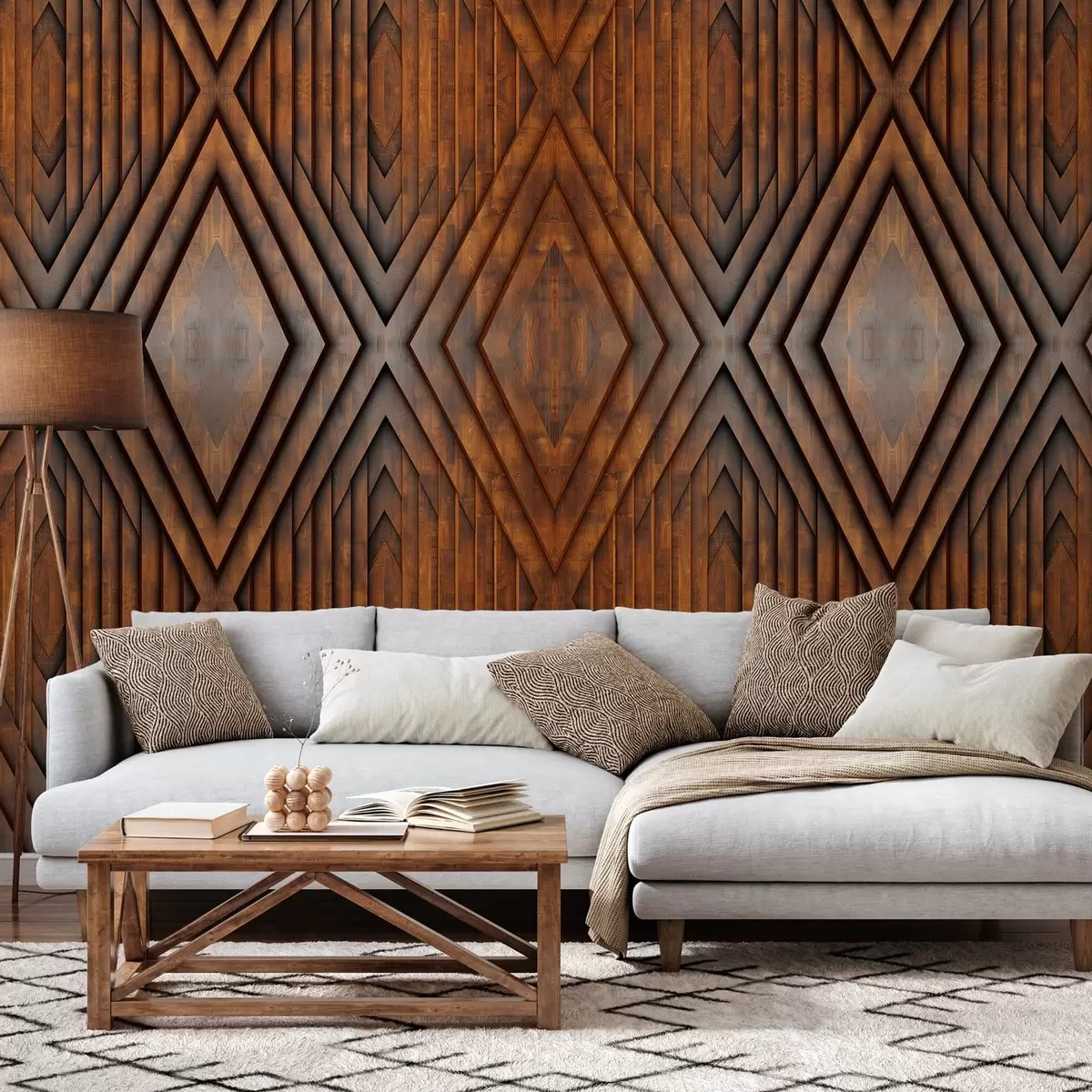 Fototapetai medinių plokščių imitacija w04168v1