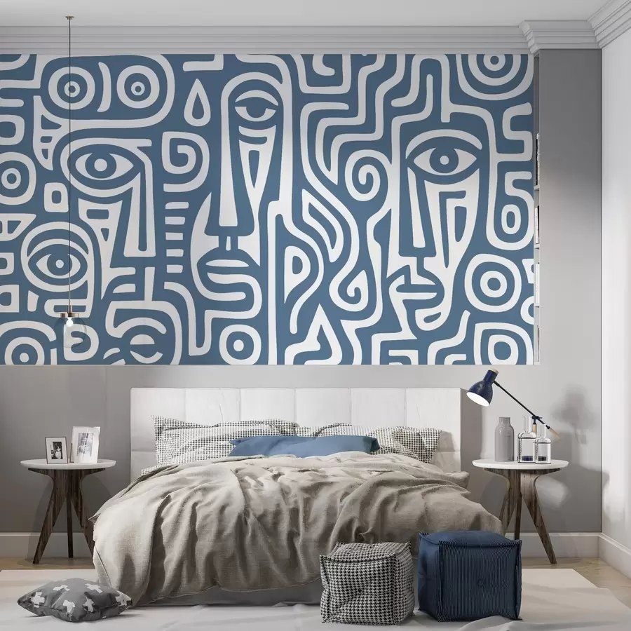 Fototapetai Stilizuotos veido detalės w04186v1