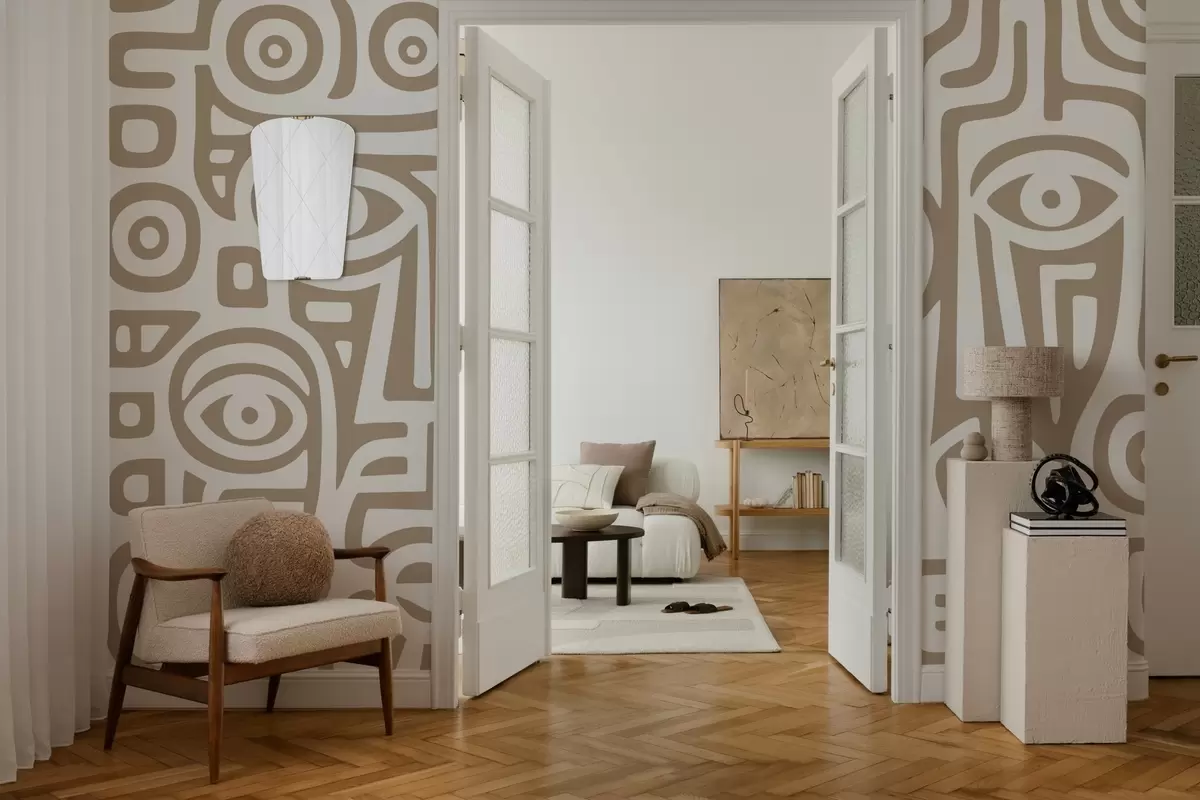 Fototapetai Stilizuotos veido detalės w04186v2