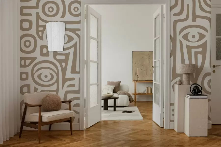 Fototapetai Stilizuotos veido detalės w04186v2