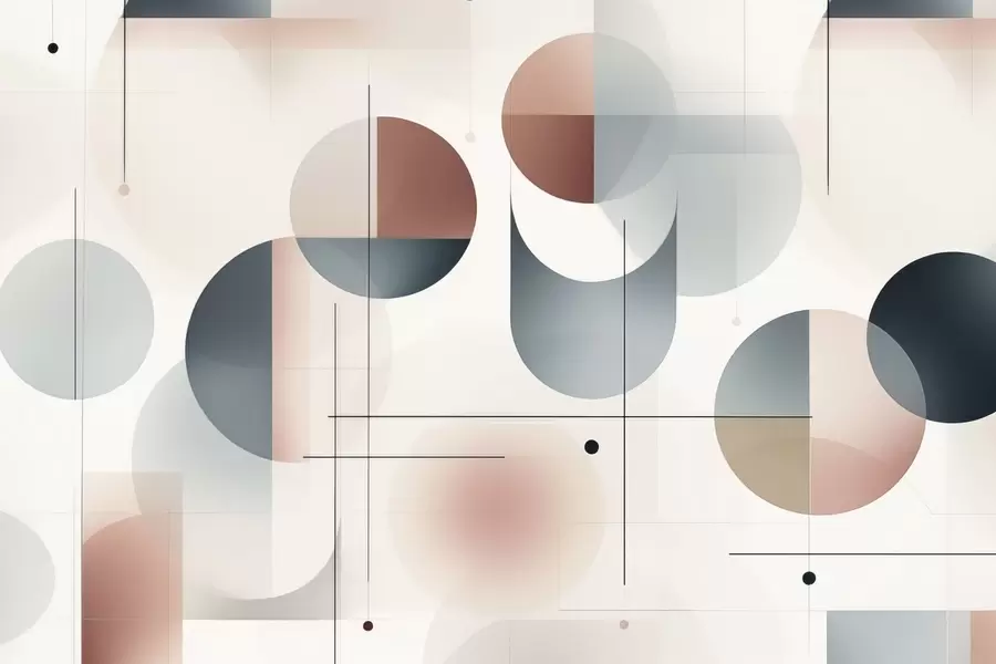 Fototapetai Geometrinės abstrakčios formos w04220