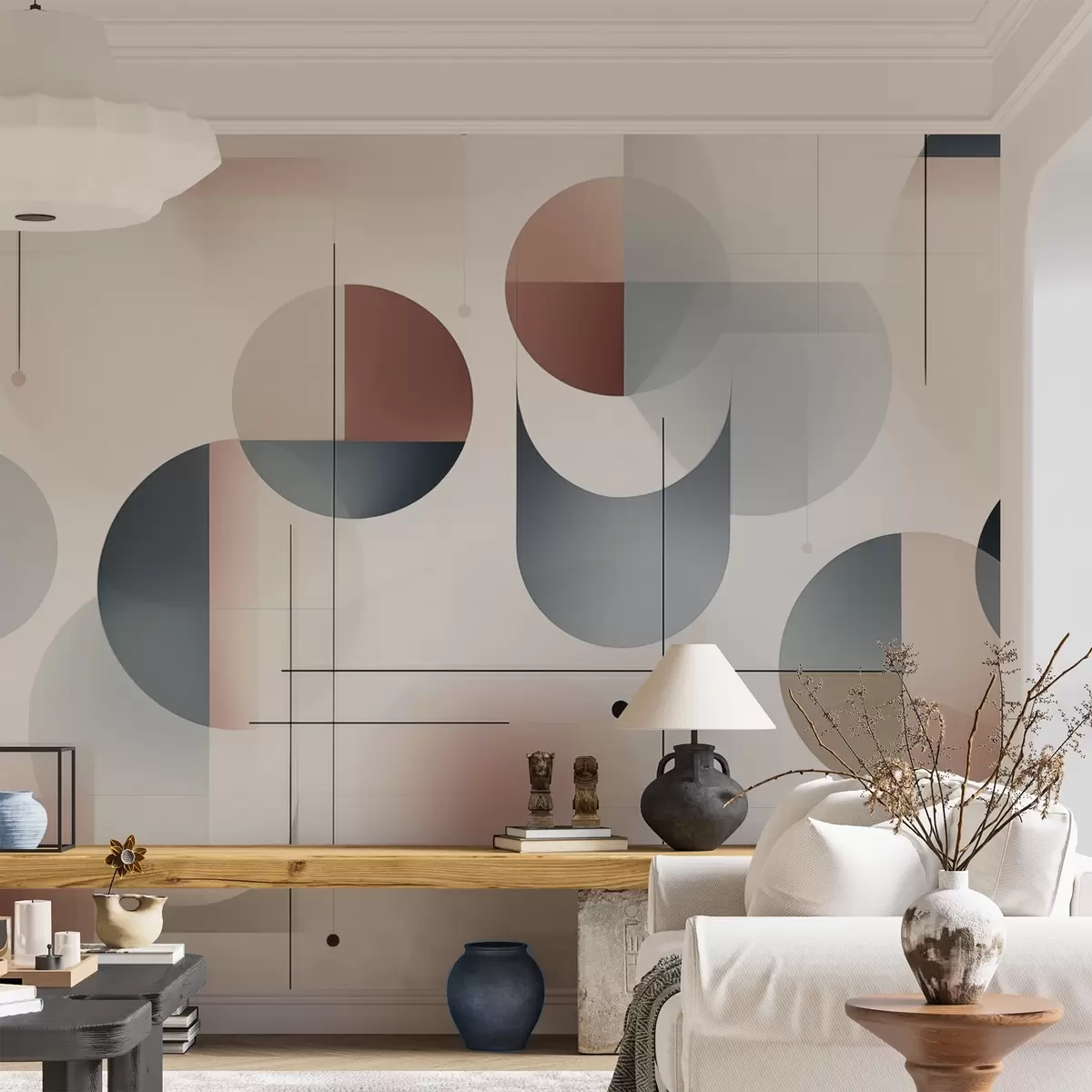 Fototapetai Geometrinės abstrakčios formos w04220