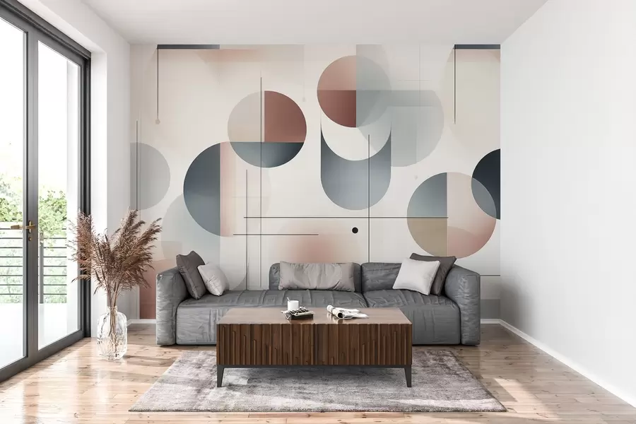 Fototapetai Geometrinės abstrakčios formos w04220