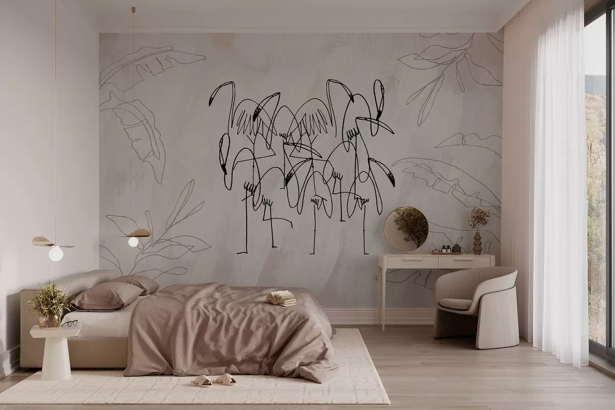 Fototapetai Flamingo w04233