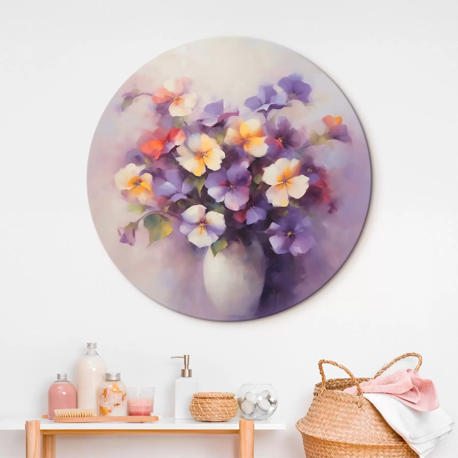 Paveikslėlis Puokštė su violetinėmis r45012