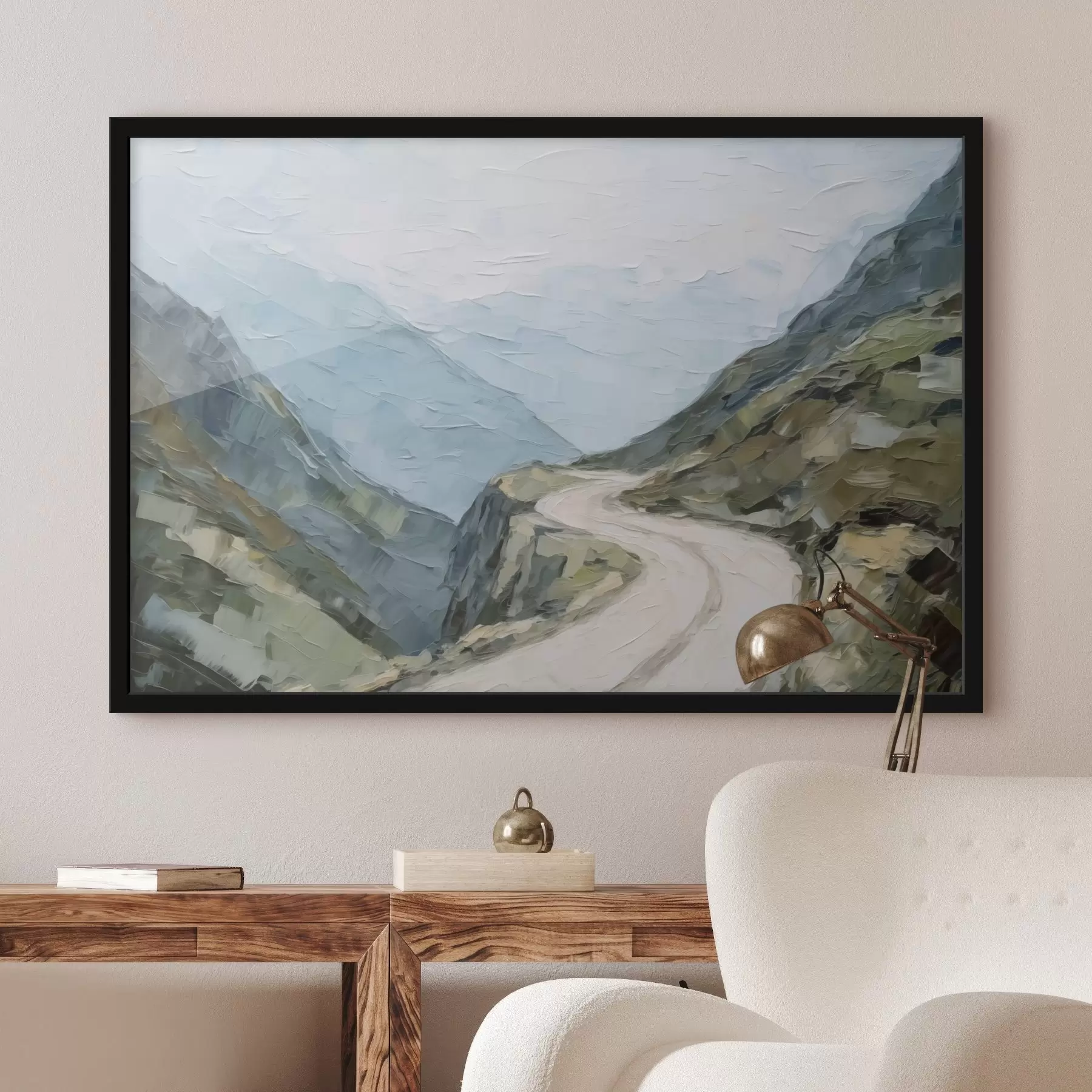 Fototapetai Kelias tarp kalnų f45018